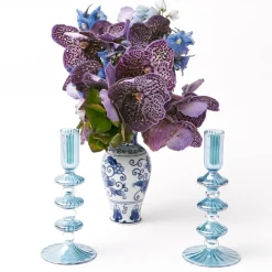 Mrs. Alice Candlescapes|Elodie Blue Candle Holder Set