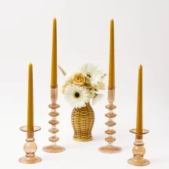 Mrs. Alice Candle Holders|Elodie Chestnut Candle Holder (Pair)