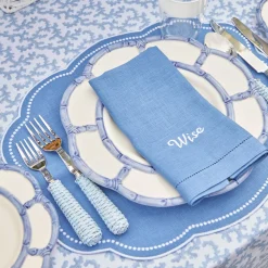 Mrs. Alice Placemats|Eloise Blue Placemats (Set Of 4)