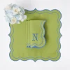 Mrs. Alice Napkins|Eloise Green And Blue Napkins (Set Of 4)