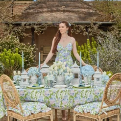 Mrs. Alice Napkins|Eloise Green And Blue Napkins (Set Of 4)