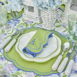 Mrs. Alice Placemats|Eloise Green And Blue Placemats (Set Of 4)