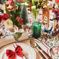 Mrs. Alice Glasses|Emerald Green Hobnail Glasses (Set Of 6)