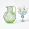 Mrs. Alice Jugs|Emerald Hobnail Jug