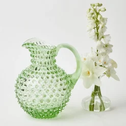 Mrs. Alice Jugs|Emerald Hobnail Jug