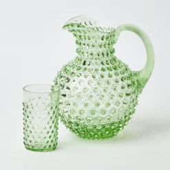 Mrs. Alice Jugs|Emerald Hobnail Jug