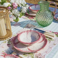 Mrs. Alice Jugs|Emerald Hobnail Jug & Rose Handle