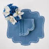 Mrs. Alice Napkins|Eve Blue Linen Napkins (Set Of 4)