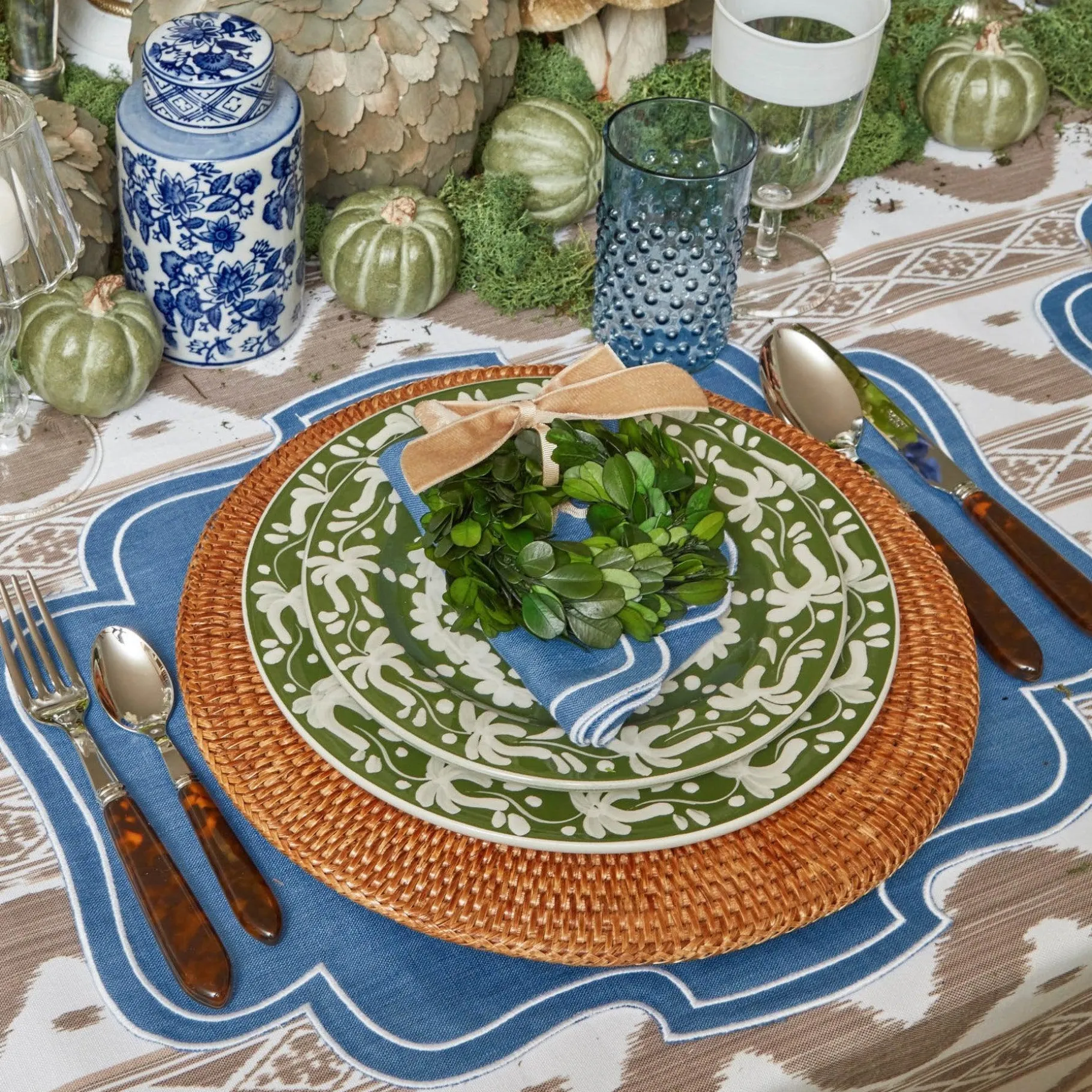 Mrs. Alice Napkins|Eve Blue Linen Napkins (Set Of 4)