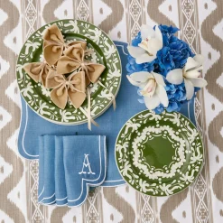 Mrs. Alice Napkins|Eve Blue Linen Napkins (Set Of 4)