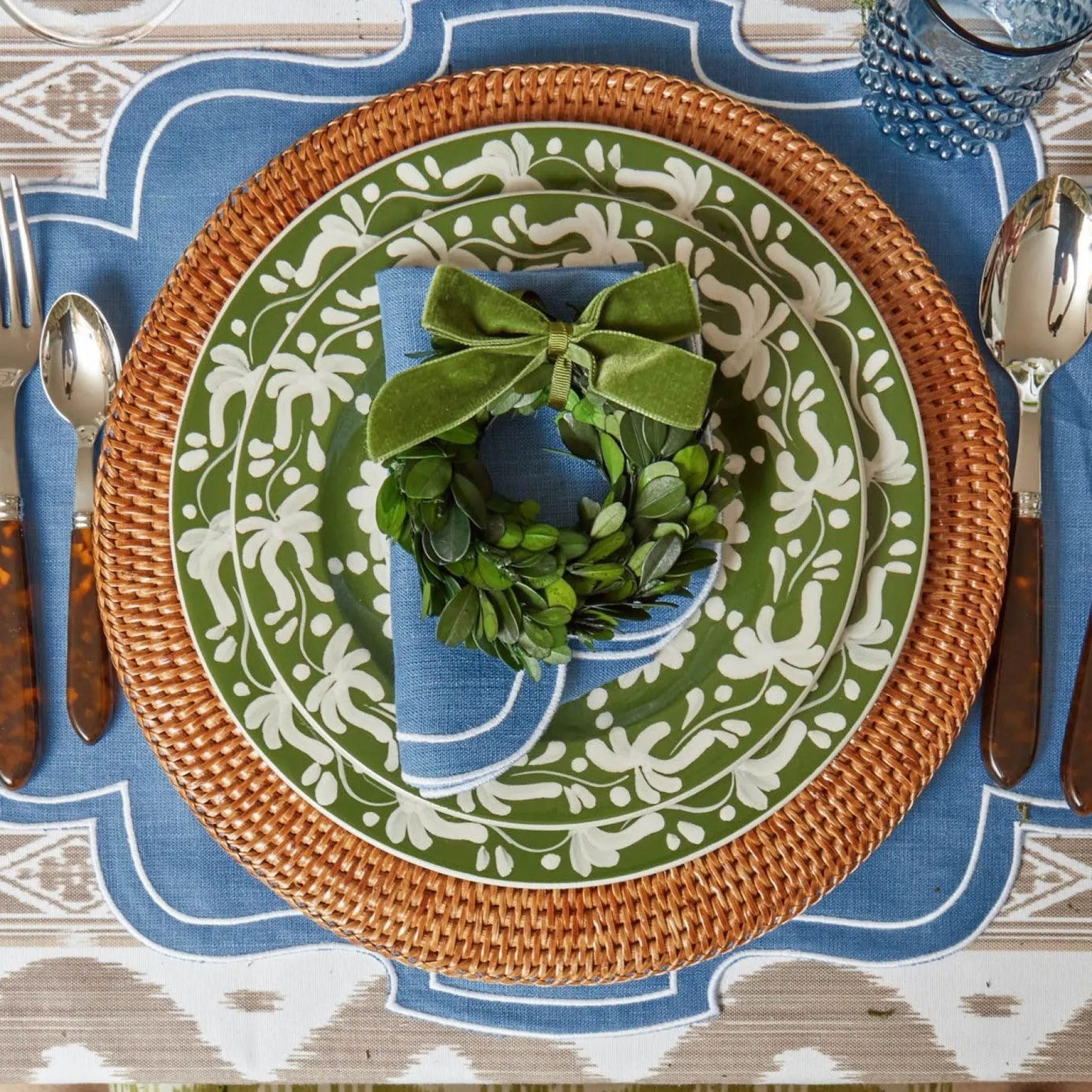 Mrs. Alice Napkins|Eve Blue Linen Napkins (Set Of 4)