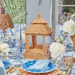 Mrs. Alice Pagodas & Lanterns|Extra Large Natural Rattan Pagoda Lantern
