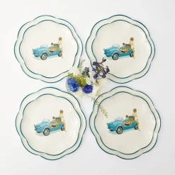 Mrs. Alice Crockery Sets|Fiat Jolly Dinner & Starter Plates (Set Of 8)