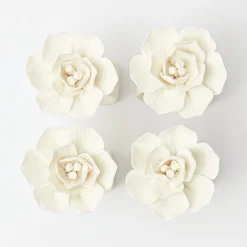 Mrs. Alice Napkin Rings, Bows & Wreaths|Fiore Porcelain Napkin Rings (Set Of 4)
