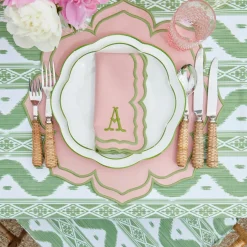 Mrs. Alice Napkins|Fleur Pink Napkins (Set Of 4)