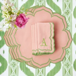 Mrs. Alice Napkins|Fleur Pink Napkins (Set Of 4)