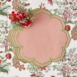 Mrs. Alice Placemats|Fleur Pink Placemats (Set Of 4)