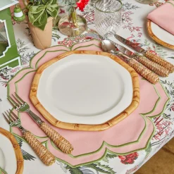 Mrs. Alice Placemats|Fleur Pink Placemats (Set Of 4)