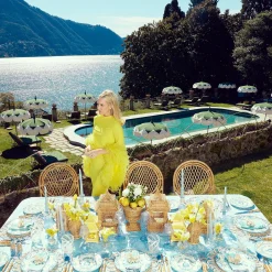 Mrs. Alice Napkins|Fleur Turquoise Napkins (Set Of 4)