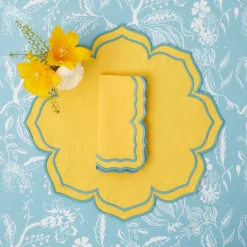 Mrs. Alice Napkins|Fleur Yellow Napkins (Set Of 4)