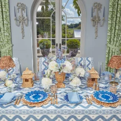 Mrs. Alice Dinner Plates|French Blue Garland Dinner Plate