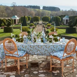 Mrs. Alice Cushions|Frilled Lily Of The Valley Seat Pad Cushion (Set Of 4)