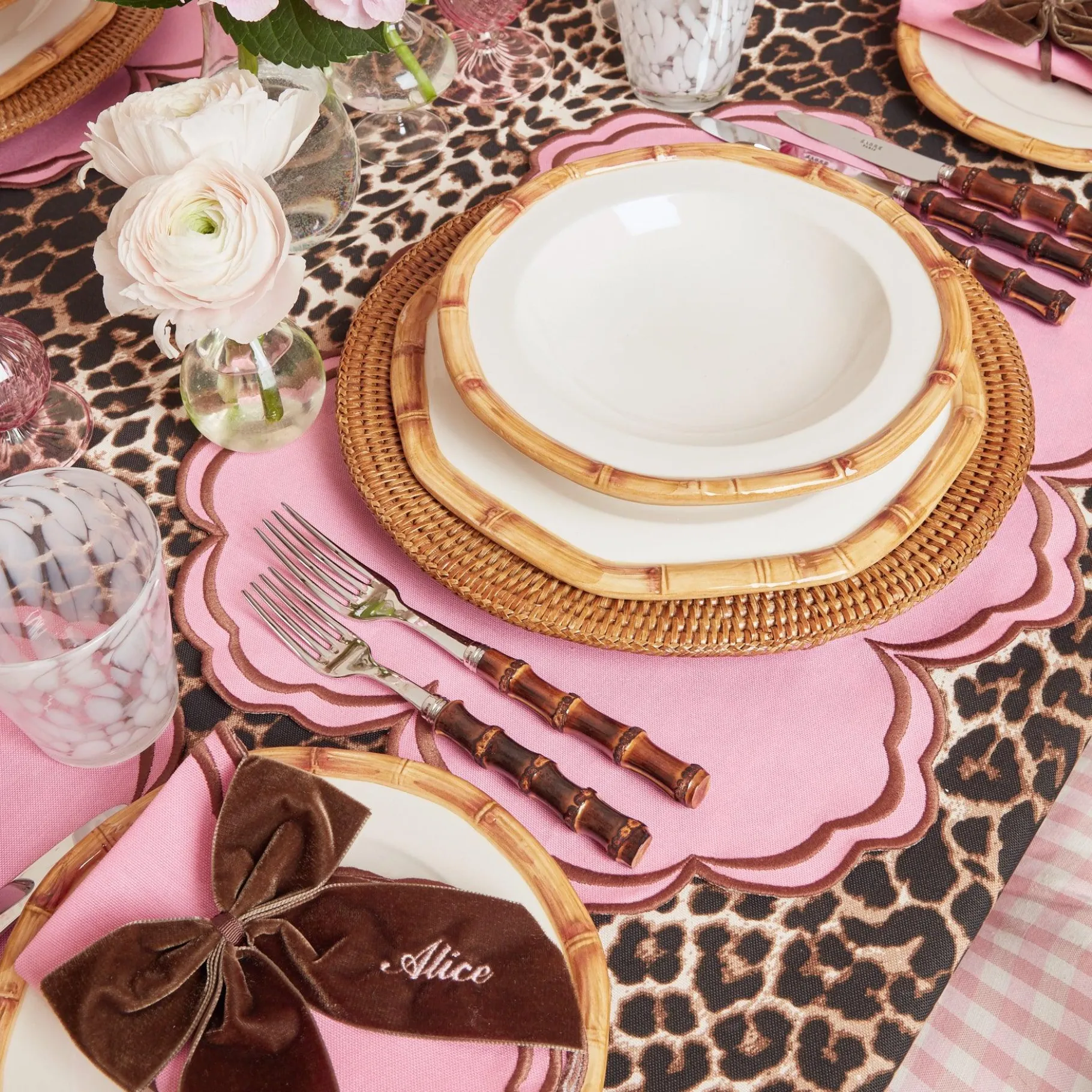 Mrs. Alice Bamboo Crockery|Geometric Bamboo Bowl