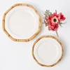 Mrs. Alice Dinner Plates|Geometric Bamboo Dinner Plate