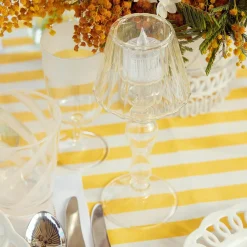 Mrs. Alice Pagodas & Lanterns|Glass Lantern Tea Light Holder (Pair) - 24Cm