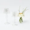 Mrs. Alice Pagodas & Lanterns|Glass Lantern Tea Light Holder Set