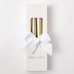 Mrs. Alice Candles|Gold Candles (Set Of 8)