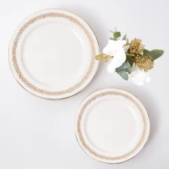 Mrs. Alice Crockery Sets|Gold Garland Dinner Plates (Set Of 4)
