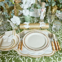 Mrs. Alice Dinner Plates|Gold Garland Dinner Plate