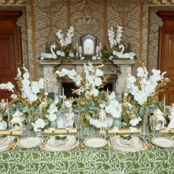 Mrs. Alice Starter Plates|Gold Garland Starter Plate