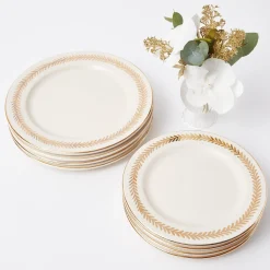 Mrs. Alice Starter Plates|Gold Garland Starter Plate