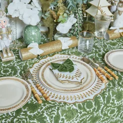 Mrs. Alice Starter Plates|Gold Garland Starter Plates (Set Of 4)