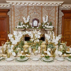 Mrs. Alice Candles|Gold Pillar Candles (Set Of 4)