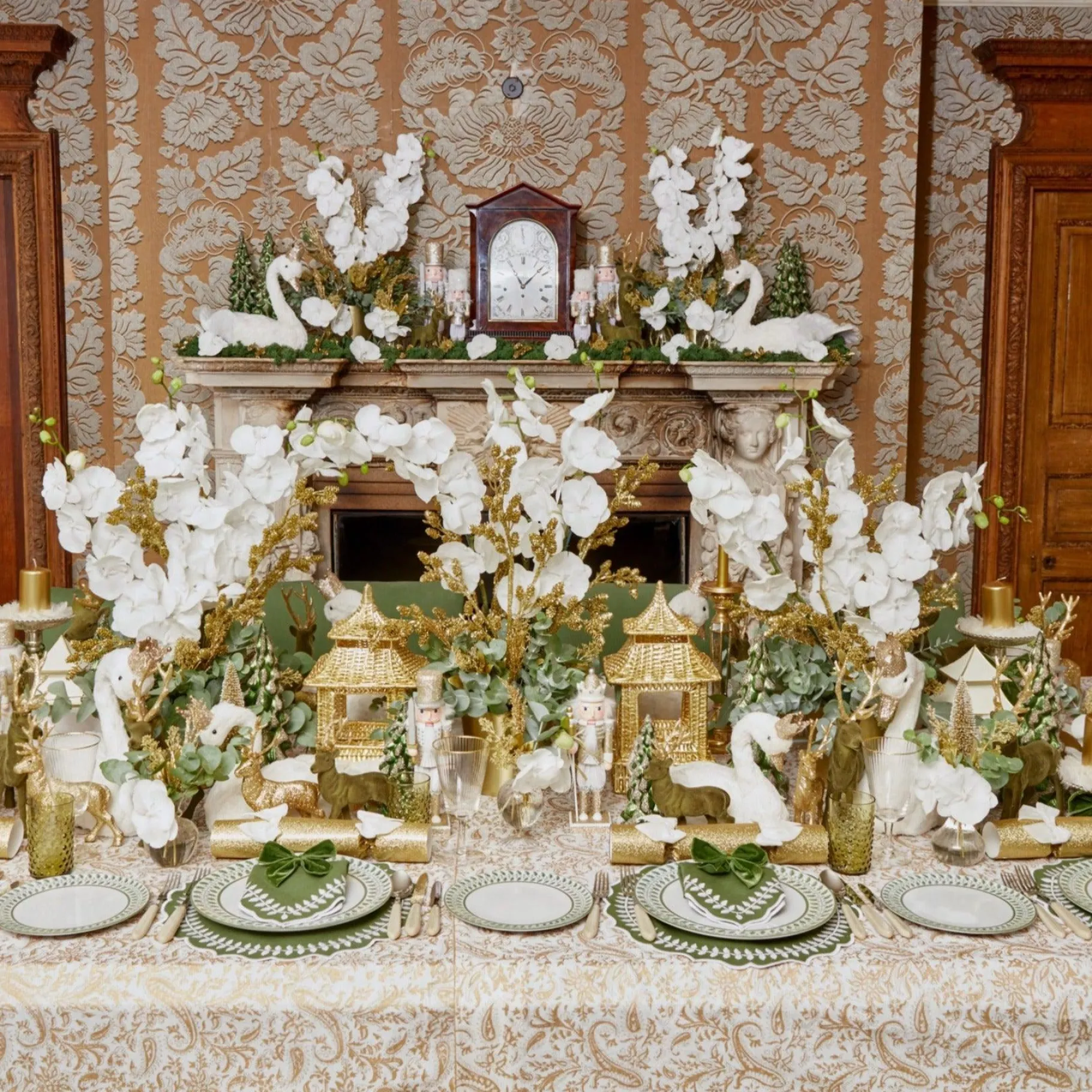 Mrs. Alice Pagodas & Lanterns|Gold Rattan Pagoda Lantern