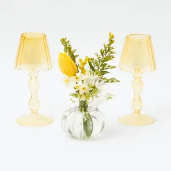 Mrs. Alice Candlescapes|Green & Yellow Parrot Candlescape
