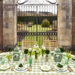 Mrs. Alice Napkins|Green Applique Napkins (Set Of 4)