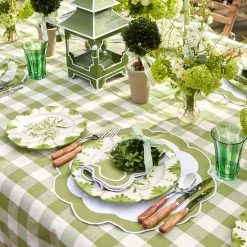 Mrs. Alice Napkins|Green Applique Napkins (Set Of 4)