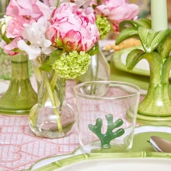 Mrs. Alice Glasses|Green Coral Glasses (Set Of 4)