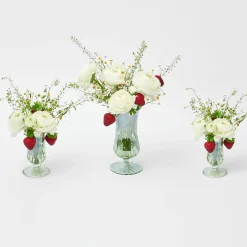 Mrs. Alice Vases|Green Fluted Vase Set