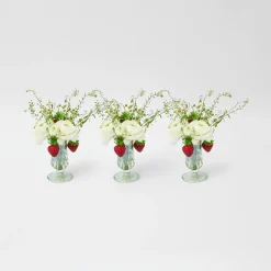 Mrs. Alice Vases|Green Fluted Vases (Pair)