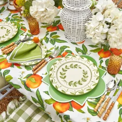 Mrs. Alice Dinner Plates|Green Garland Dinner Plate