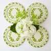 Mrs. Alice Starter Plates|Green Garland Starter Plates (Set Of 4)