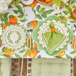 Mrs. Alice Starter Plates|Green Garland Starter Plates (Set Of 4)