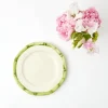 Mrs. Alice Starter Plates|Green Geometric Bamboo Starter Plate