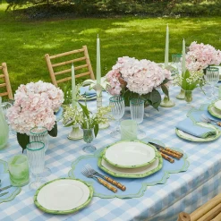 Mrs. Alice Starter Plates|Green Geometric Bamboo Starter Plate