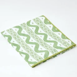 Mrs. Alice Tablecloths|Green Ikat Tablecloth